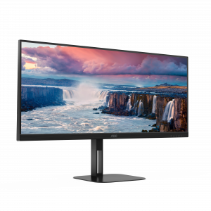 AOC V5 U34V5C/BK computer monitor 86.4 cm (34") 3440 x 1440 pixels UltraWide Quad HD LCD Black