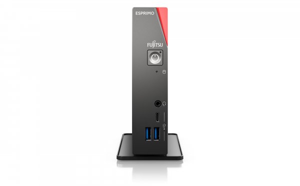 Fujitsu ESPRIMO G7012A AMD Ryzen™ 7 PRO 5850U 16 GB DDR4-SDRAM 512 GB SSD Windows 11 Pro Desktop Mini PC Black, Red