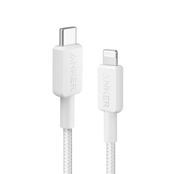 Anker Braided USB-C to Lightning Charging Cable 1.8 m, White
