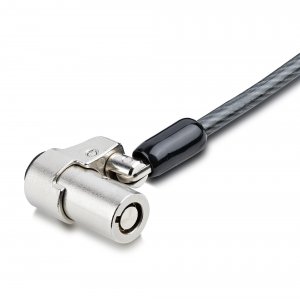 StarTech.com Laptop Cable Lock Compatible With Noble Wedge®; 6Ft (2m), Anti-Theft Keyed Lock, Security Cable for Dell XPS/Latitude/2-in-1 Notebooks, Cut-Resistant, Steel Cable Lock For Laptop