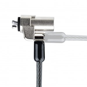 StarTech.com Laptop Cable Lock Compatible With Noble Wedge®; 6Ft (2m), Anti-Theft Keyed Lock, Security Cable for Dell XPS/Latitude/2-in-1 Notebooks, Cut-Resistant, Steel Cable Lock For Laptop