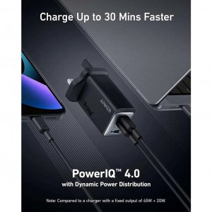 Anker 735 Headphones, Laptop, Smartphone Black AC Fast charging Indoor