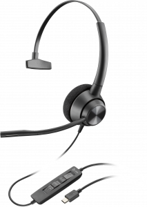 POLY EncorePro 310 USB-C Monoaural Headset TAA