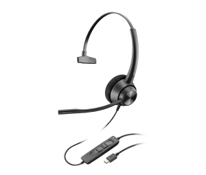 Poly EncorePro 310 USB-C Monoaural Headset TAA