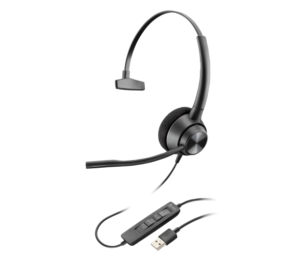 Poly EncorePro 310 Monaural USB-A Headset TAA