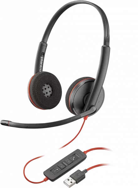 POLY | POLY Blackwire C3220 USB-A Black Headset (Bulk)