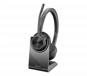 Poly Voyager 4320 UC Stereo USB-A Headset +BT700 USB-A Adapter +Charging Stand