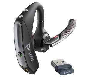 HP Poly Voyager 5200 UC Headset Wireless Ear-hook Office/Call center Micro-USB Bluetooth Black