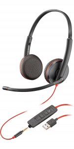 HP Poly Blackwire C3225 Top Headset Wired Head-band Office/Call center Black