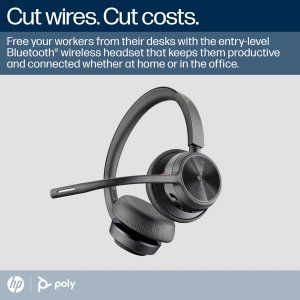 HP Poly Voyager 4320-M +USB-A to USB-C Cable +BT700 dongle