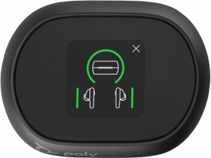 POLY Voyager Free 60+ UC Carbon Black Earbuds +BT700 USB-A Adapter +Touchscreen Charge Case