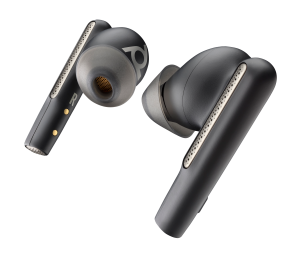 Poly Voyager Free 60+ UC Carbon Black Earbuds +BT700 USB-C Adapter +Touchscreen Charge Case
