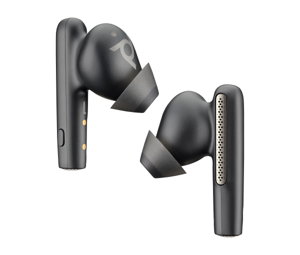 HP Poly Voyager Free 60+ UC Carbon Black Earbuds +BT700 USB-C Adapter +Touchscreen Charge Case