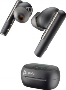 Poly Voyager Free 60+ UC M Carbon Black Earbuds +BT700 USB-A Adapter +Touchscreen Charge Case (Was: 216066-01)