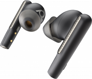 POLY Voyager Free 60 UC Carbon Black Earbuds +BT700 USB-C Adapter +Basic Charge Case