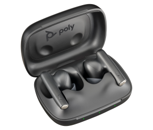 HP Poly Voyager Free 60 UC Carbon Black Earbuds +BT700 USB-C Adapter +Basic Charge Case