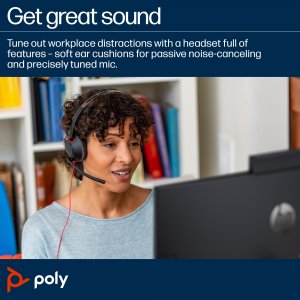POLY Blackwire C5210 USB-C Headset +Inline Cable
