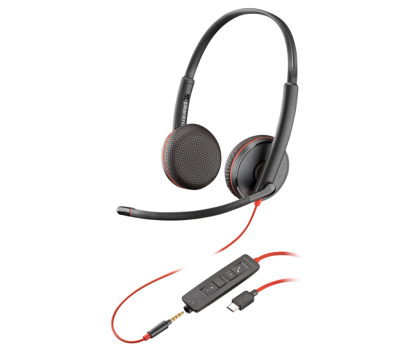 HP Poly Poly Blackwire C3225 Stereo USB-C Headset