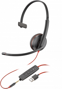 HP Poly Blackwire 3215 Monaural USB-A Headset
