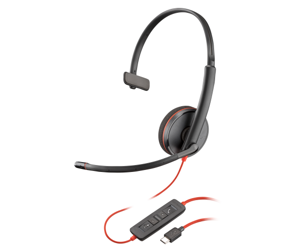 POLY Blackwire 3210 Monaural USB-C Headset (Bulk)