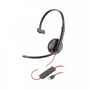 POLY Blackwire 3210 Monaural USB-C Headset