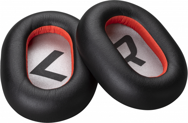 POLY Voyager 8200 Black Leatherette Ear Cushions (2 Pieces)