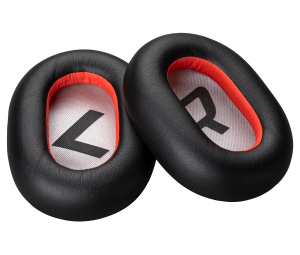HP Poly Voyager 8200 Black Leatherette Ear Cushions (2 Pieces)