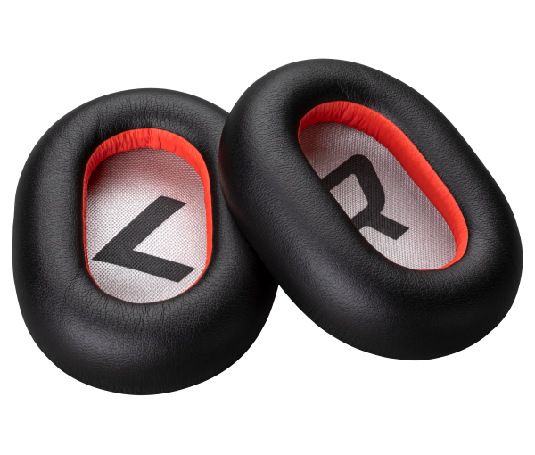 HP Poly Voyager 8200 Black Leatherette Ear Cushions (2 Pieces)