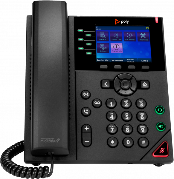 POLY OBi VVX 350 6-Line IP Phone and PoE-enabled
