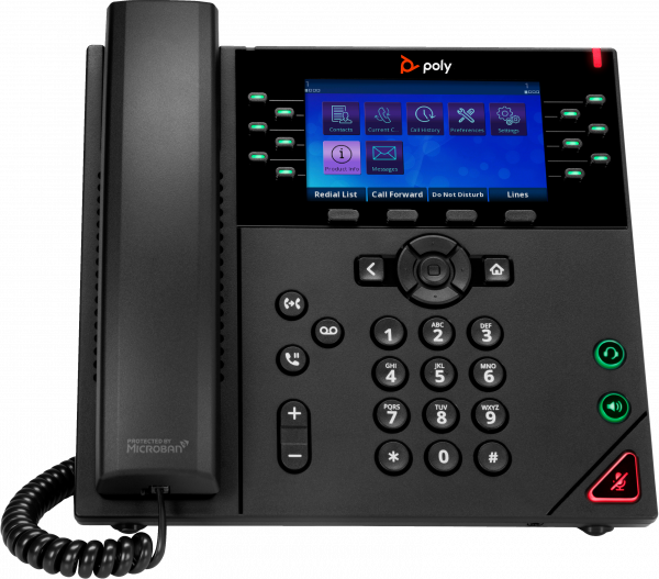 POLY OBi VVX 450 12-Line IP Phone and PoE-enabled