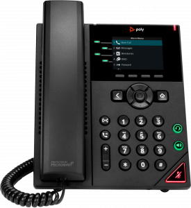 POLY VVX 250 4-Line IP Phone and PoE-enabled