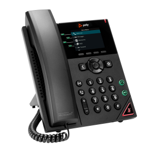 Poly VVX 250 4-Line IP Phone and PoE-enabled