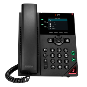HP Poly VVX 250 4-Line IP Phone and PoE-enabled