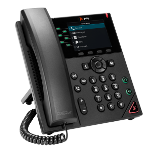 HP Poly VVX 350 6-Line IP Phone and PoE-enabled