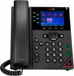 POLY OBi VVX 350 6-Line IP Phone and PoE-enabled with Power Supply