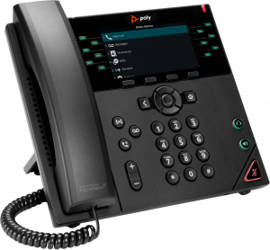 POLY VVX 450 12-Line IP Phone and PoE-enabled