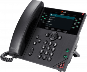POLY VVX 450 12-Line IP Phone and PoE-enabled