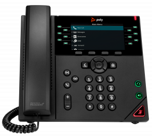 Poly VVX 450 12-Line IP Phone and PoE-enabled