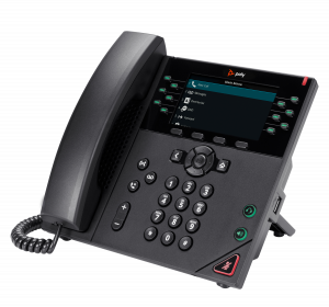 HP Poly VVX 450 12-Line IP Phone and PoE-enabled
