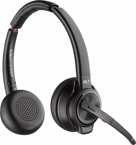 POLY Savi 8220 UC Microsoft Teams Certified DECT 1880-1900 MHz USB-A Headset
