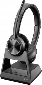 HP Poly Savi 7320-M Headset Wireless Head-band Office/Call center Black