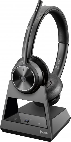 HP Poly Savi 7320-M Headset Wireless Head-band Office/Call center Black