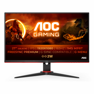 AOC G2 27G2SPAE/BK LED display 68.6 cm (27″) 1920 x 1080 pixels Full HD Black, Red