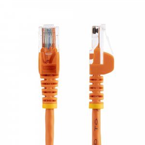 StarTech.com Cat5e Ethernet Patch Cable with Snagless RJ45 Connectors - 0.5 m, Orange