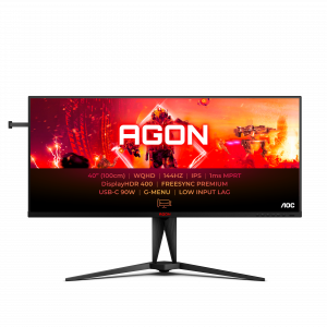 AOC AGON 5 AG405UXC computer monitor 100.3 cm (39.5") 3440 x 1440 pixels Wide Quad HD LCD Black