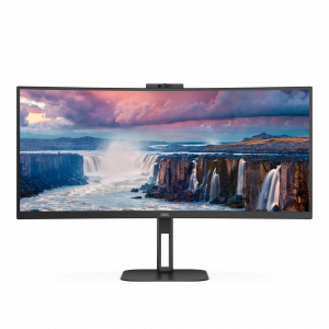 AOC V5 CU34V5CW LED display 86.4 cm (34") 3440 x 1440 pixels Wide Quad HD Black