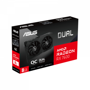 ASUS Dual -RX7600-O8G-V2 AMD Radeon RX 7600 8 GB GDDR6