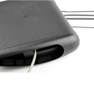 StarTech.com Ergonomic Foot Rest - Rocking Footrest w/ Cable Management/Storage - Under Desk Foot Support Stand - Comfortable Black Foot Rest for Office/Computer Workstation - Non Slip Rocker