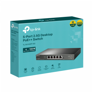 TP-Link 5-Port 2.5G Desktop Switch with 4-Port PoE++