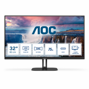 AOC V5 Q32V5CE computer monitor 80 cm (31.5″) 2560 x 1440 pixels Quad HD LED Black